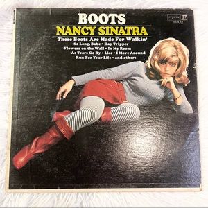 NANCY SINATRA Vintage Vinyl Record w/ Cover - BOOTS